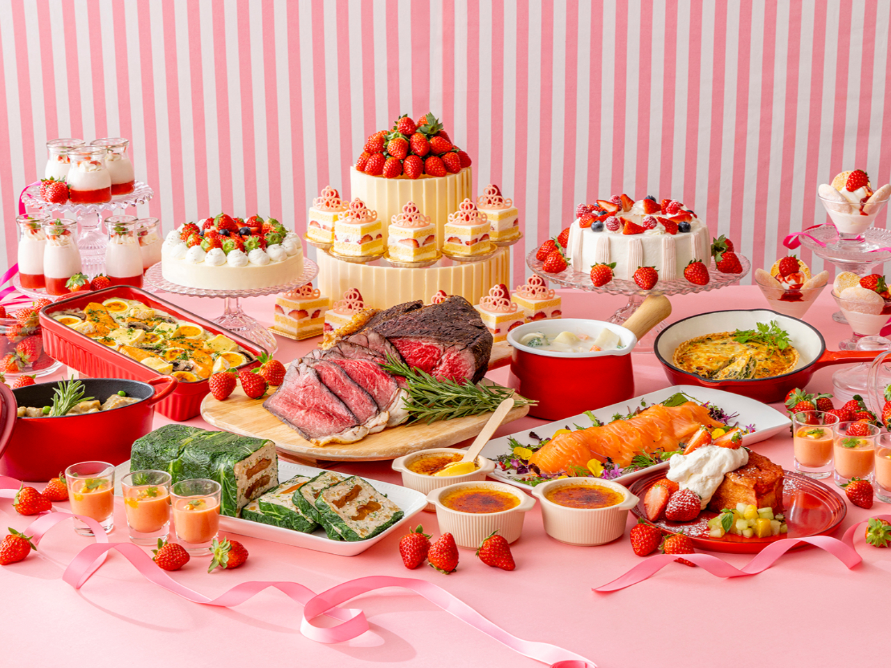 ★平日ディナービュッフェ★いちごとミルクのプレシャス・マリアージュ(ドリンクバー...