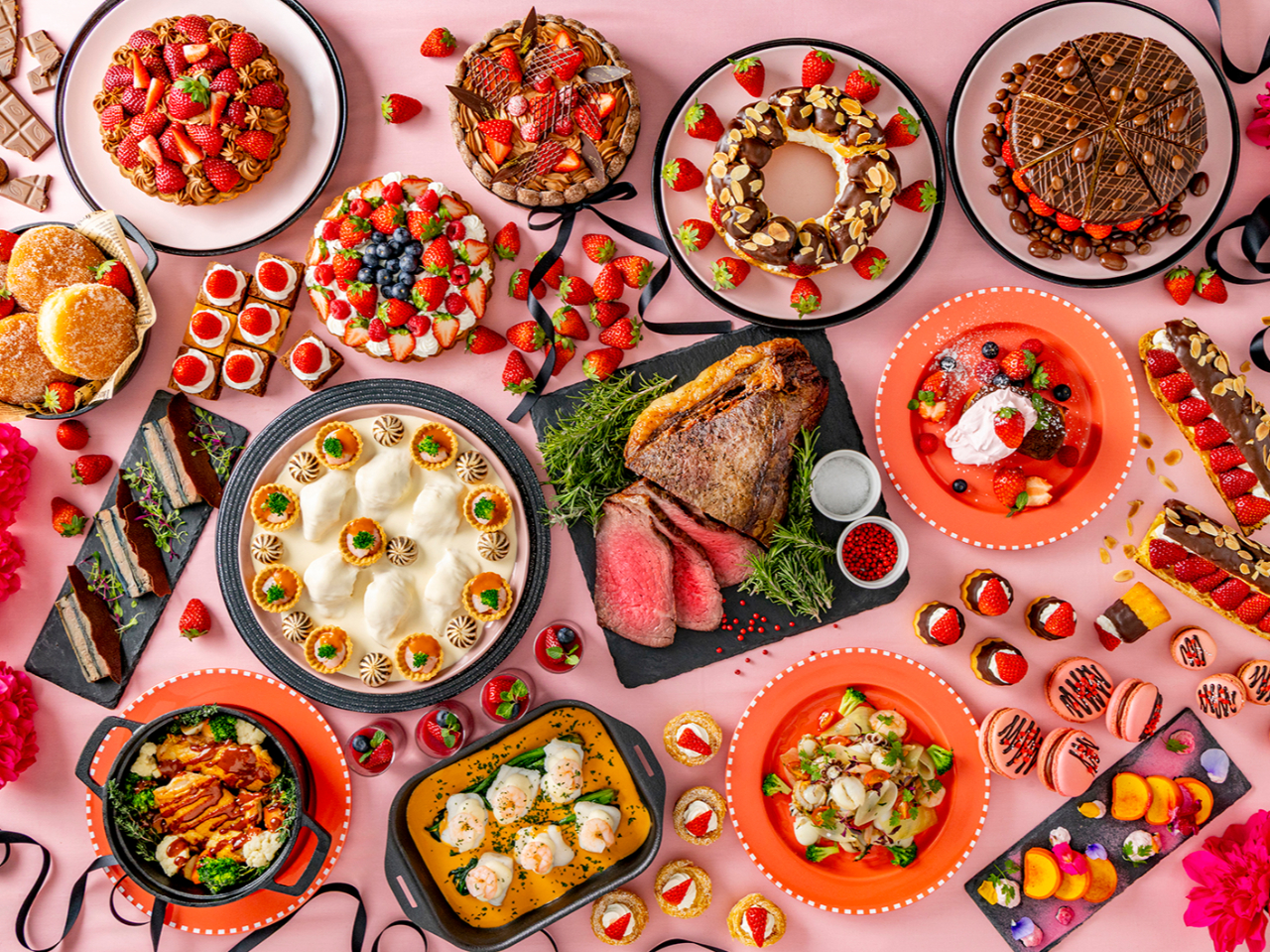 ★平日ランチビュッフェ ストロベリー&ガストロノミービュッフェ ~Noir et...