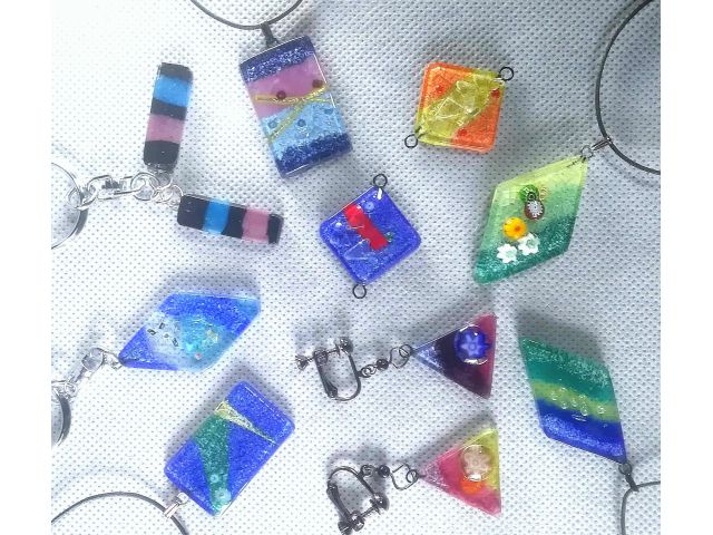 体験で制作された 個性的な作品