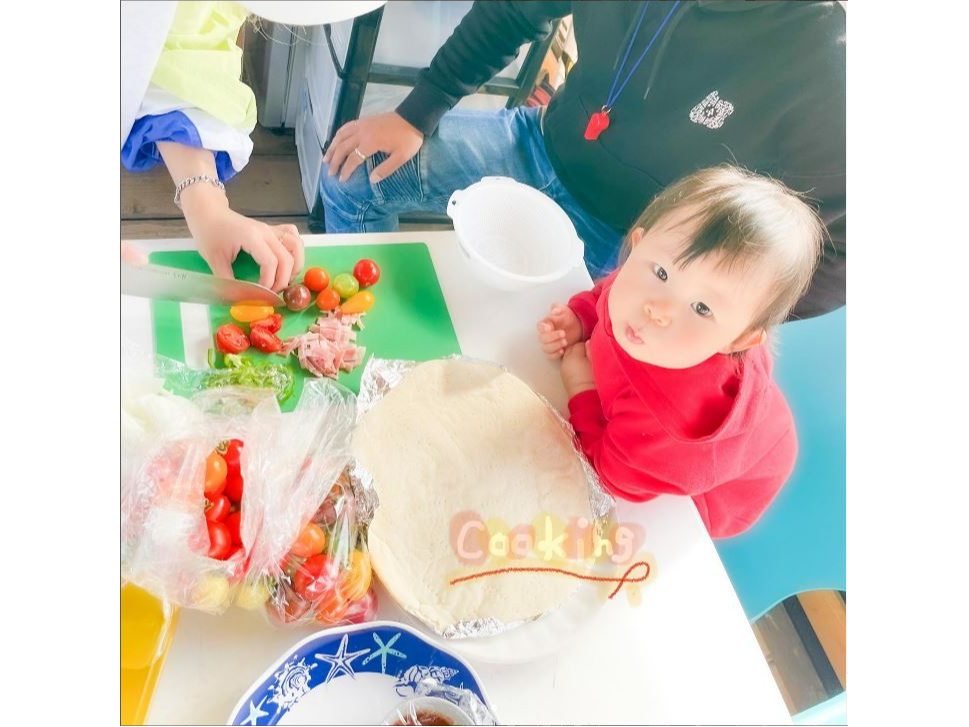 小さなお子様も一緒にPIZZA作りをお楽しみいただけます♪