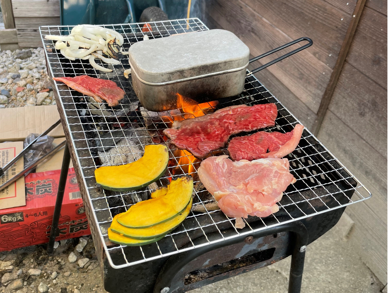 オプションでBBQもできます♪