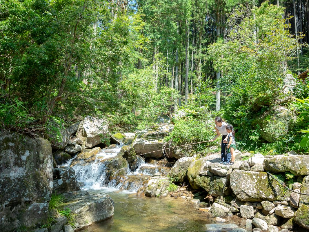 自然の中で釣り体験!!