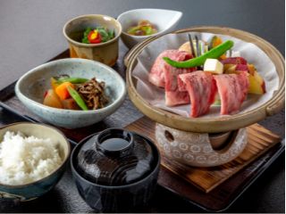三河牛陶板焼き御膳