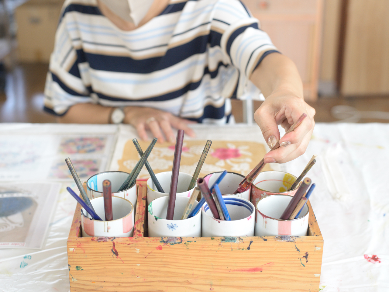 干支 午年(うま)タペストリー 紅型染め体験】沖縄旅行の思い出作り！に