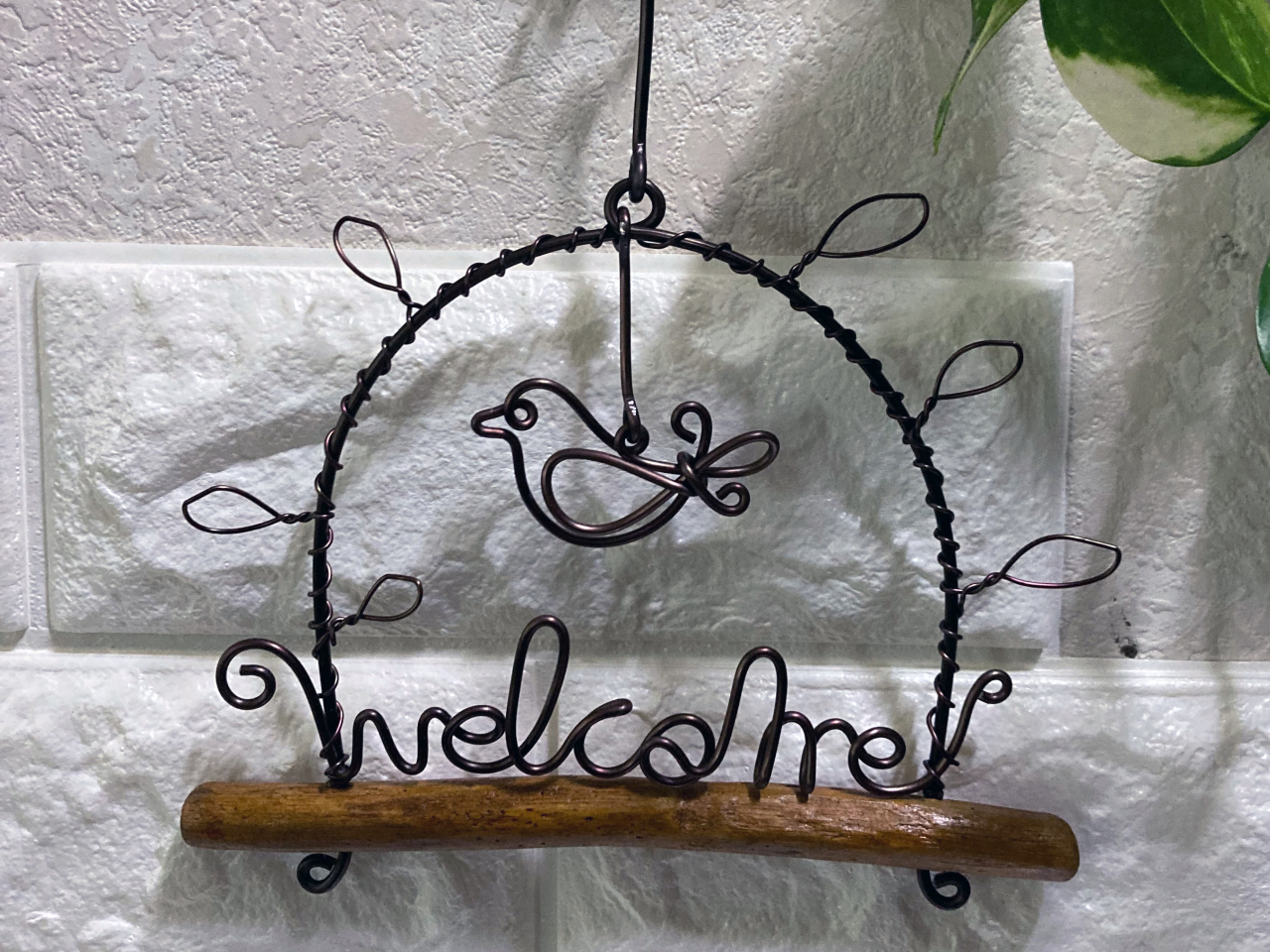 流木付きWelcomガーランド