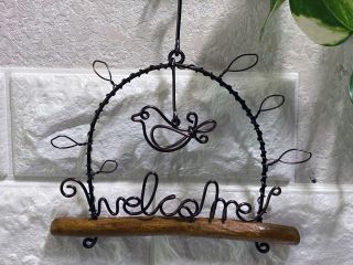 流木Welcomガーランドの見本です。