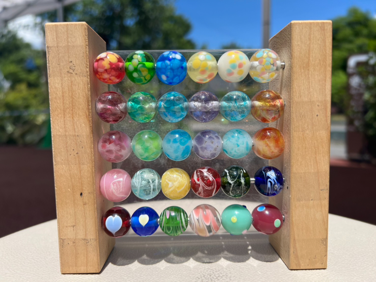 6種類の模様から作るものが選べます。ベース・模様の色の組み合わせが自由に選べる模様もあります。