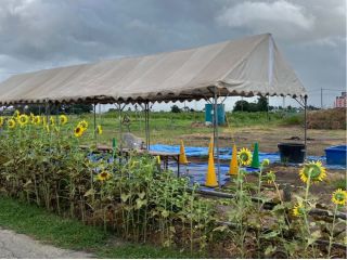 備え付けのテントもございますので休憩もできます。