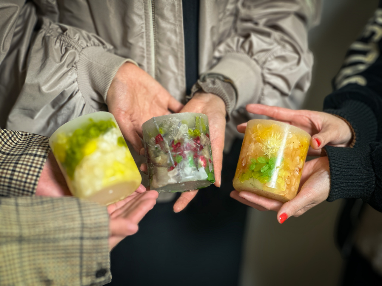 キャンドルが完成したところ