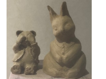 手びねり陶芸体験】所要時間2時間(粘土1kg)／器や人形など自由に制作