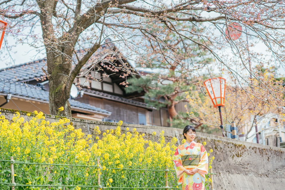 女性ヘアセット付!着物で散策ベーシックプラン女性4,620円男性4,400円