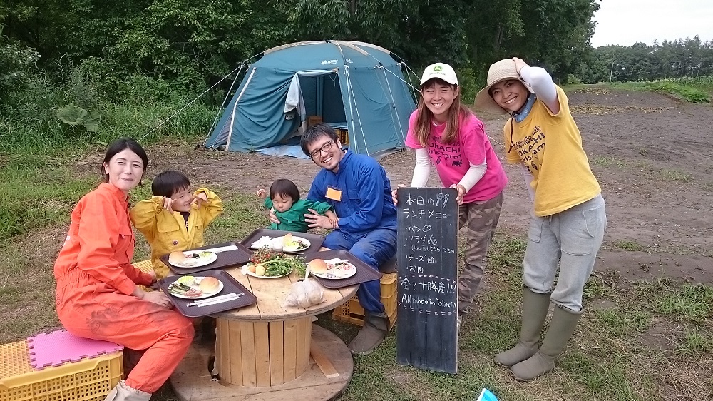 畑のランチ、お子さまも野菜大好きに