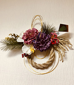 アレンジフラワー アーティフィシャルフラワーでお正月飾り作り体験 アトリエ花色ホーマック西岡店 じゃらん遊び体験