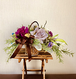 アレンジフラワー アーティフィシャルフラワーギフトアレンジメント体験 アトリエ花色ホーマック西岡店 じゃらん遊び体験