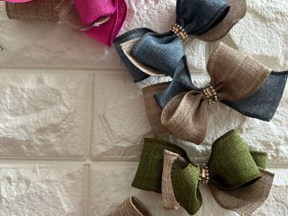 ワイヤーリボンを使って可愛く立体リボンを作ります