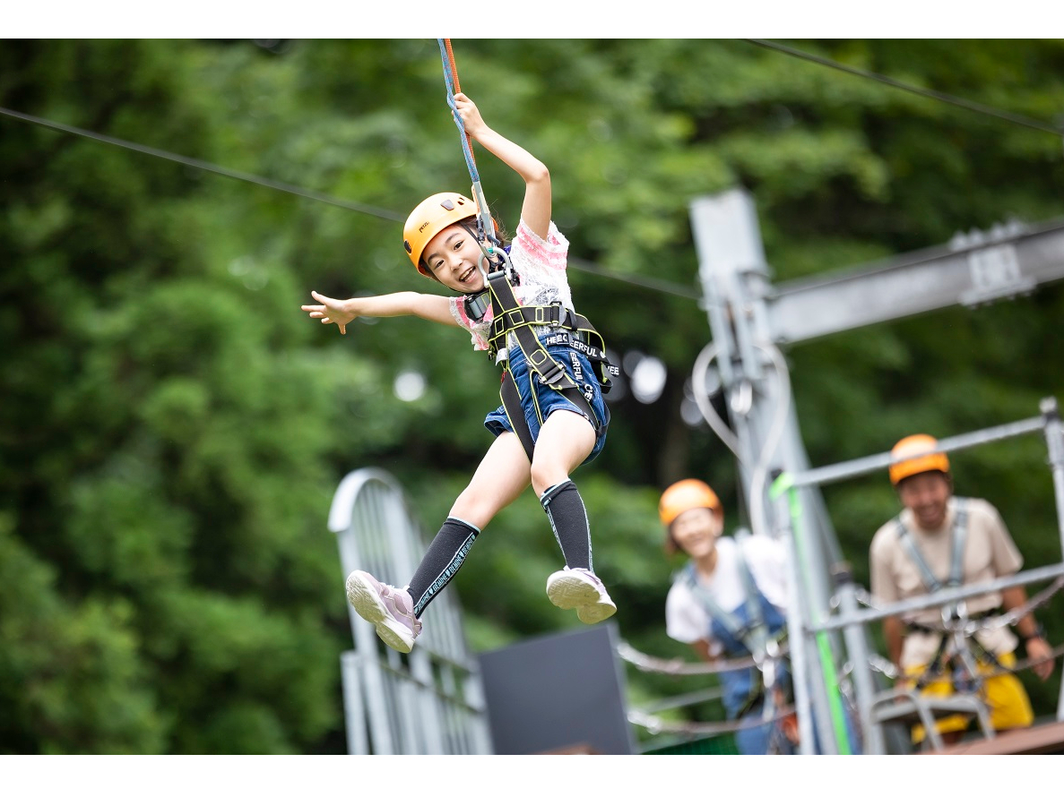 360度変わる景色、ジップラインをお楽しみ下さい♪