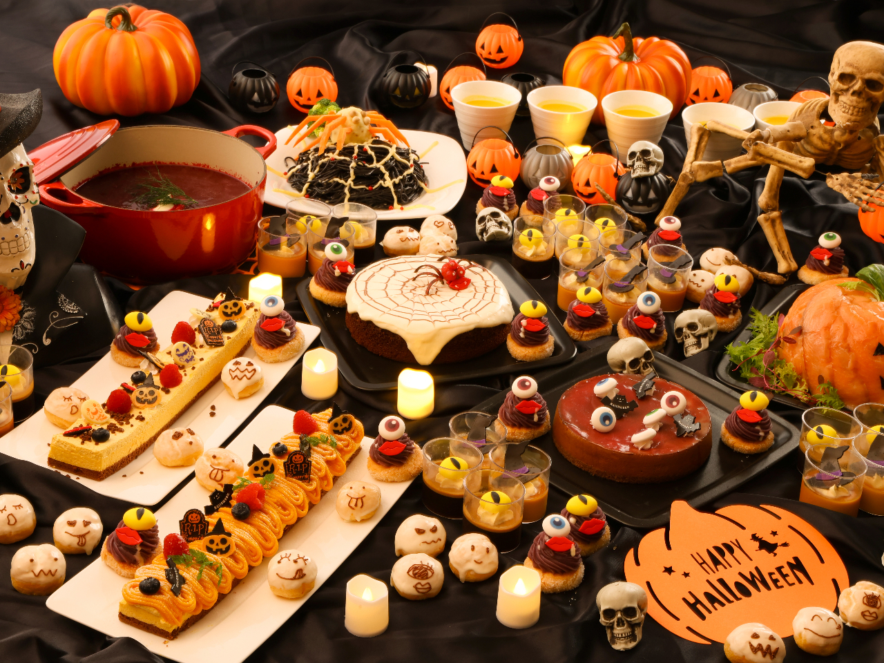 〈ランチ〉【秋限定 ハロウィンブッフェ】遊び心が盛りだくさん!魔女のボルシチにス...