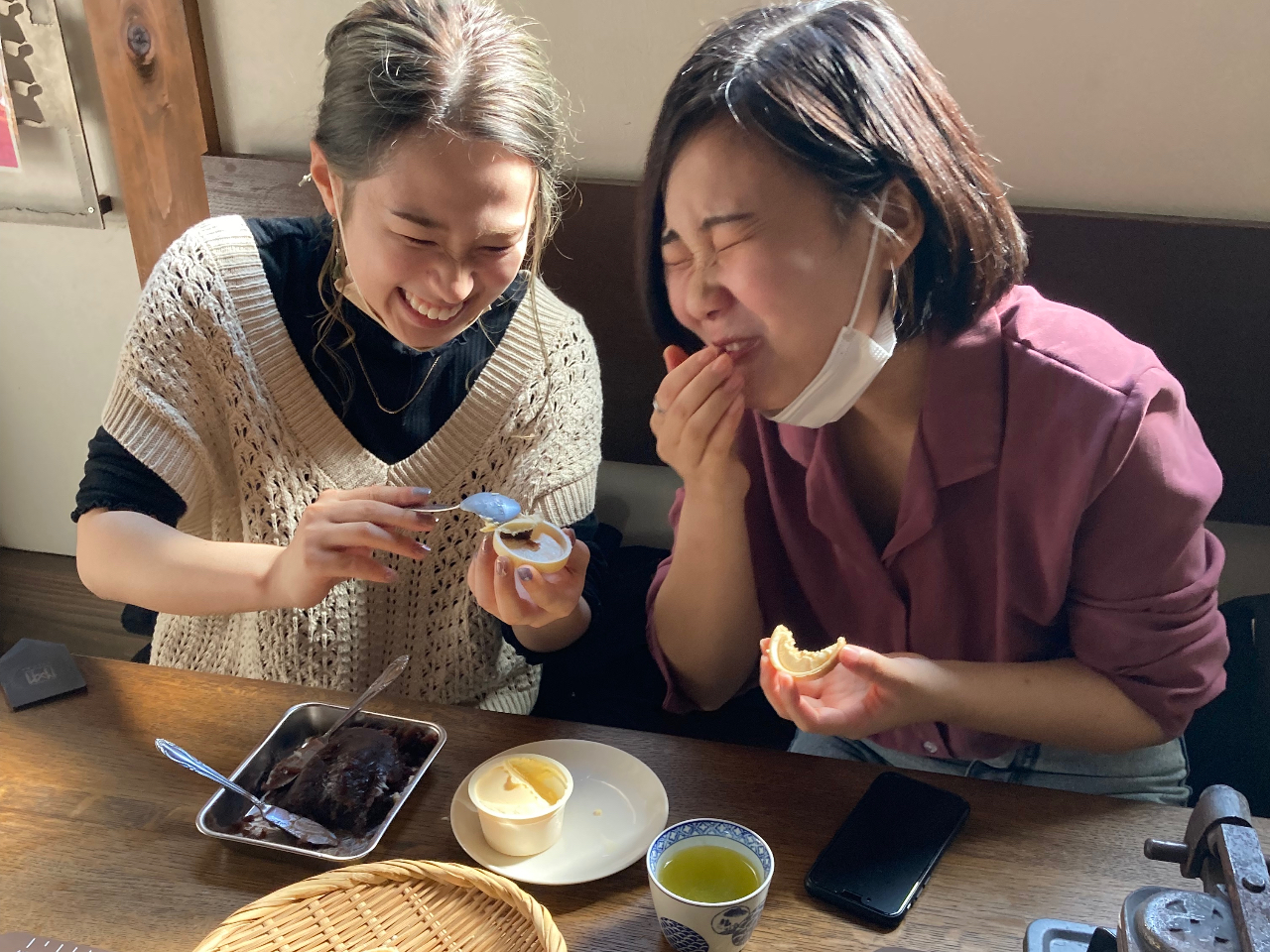 アンコたっぷり最中も美味しいよ。