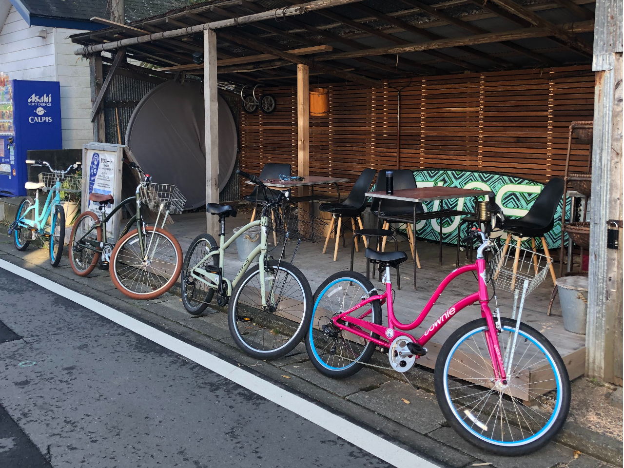 男性用、女性用でそれぞれ2種類のギア付きのビーチクルーザーを用意しています。