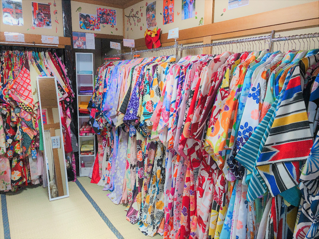 豊富な着物はどの柄を選んでも追加料金なし!新作も選び放題☆