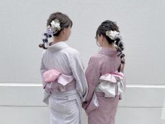 友達同士で雰囲気をそろえると写真映えして可愛いです♪