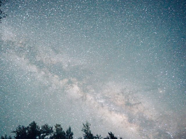 新月で雲が抜けた日は、天の川をみれることも☆