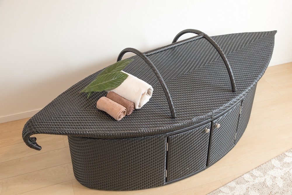 びわの葉蒸し(ハマム浴)ベッド