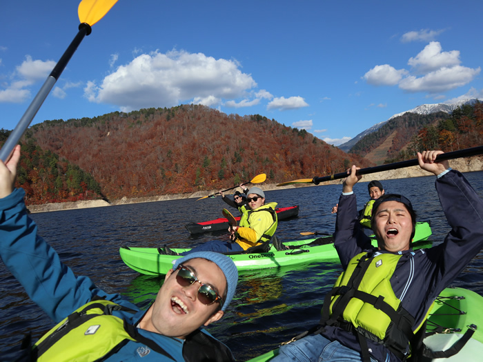 オートキャンパーズならまたでの開催なので、カヌーの後はそのままキャンプも可能!
