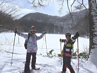 スノーシュートレッキングで県指定天然記念物「大峰沼」を目指して遊びに行こう!