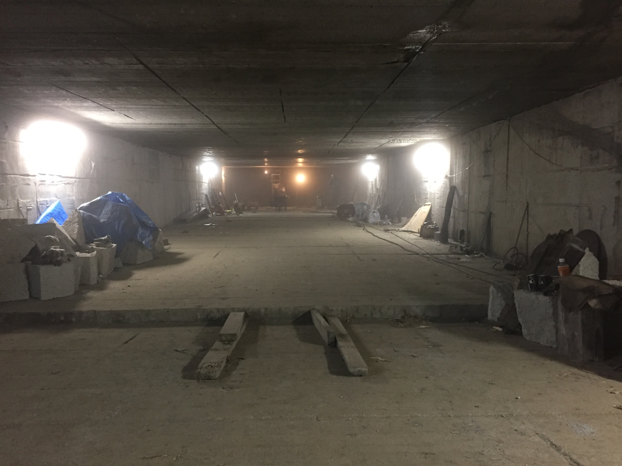 現在採掘中の上段風景。