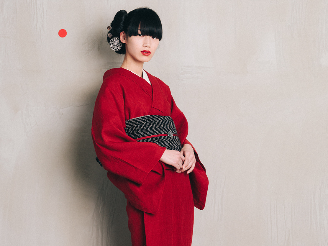 久留米絣 - 深紅の囁き