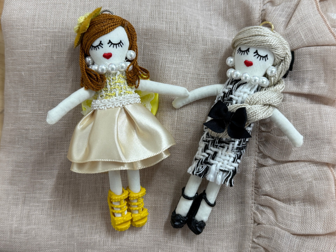 ハンドメイド・Big 可動ベビさんのお人形・アートドール・ぬいぐるみ・創作ドール はい、かわいい。 🐰🐰🐰 #togawadoll #doll #clothdoll