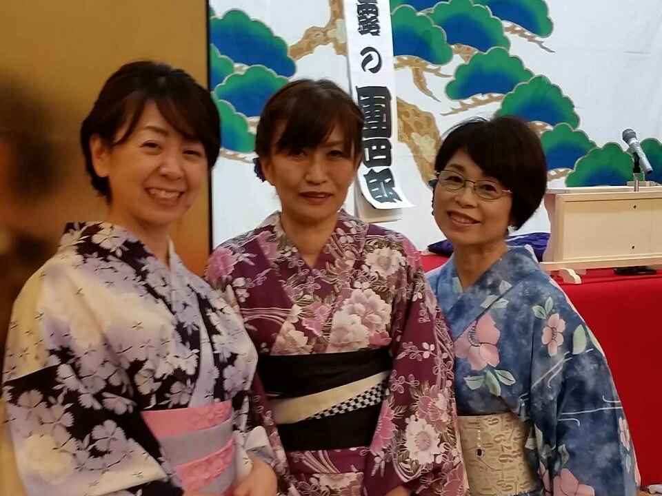 浴衣で落語へ!