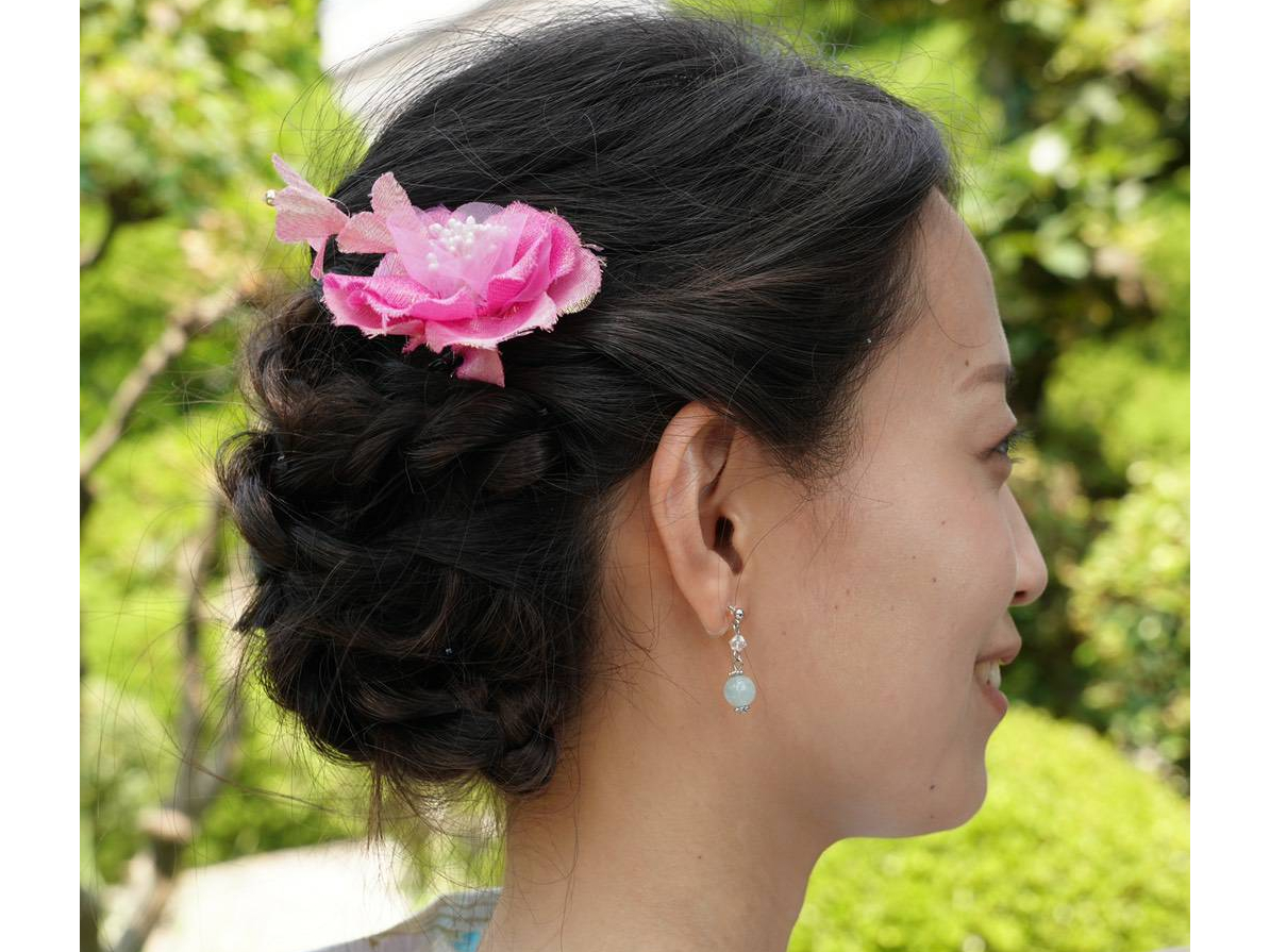 こんな感じのヘアセットも出来ます。