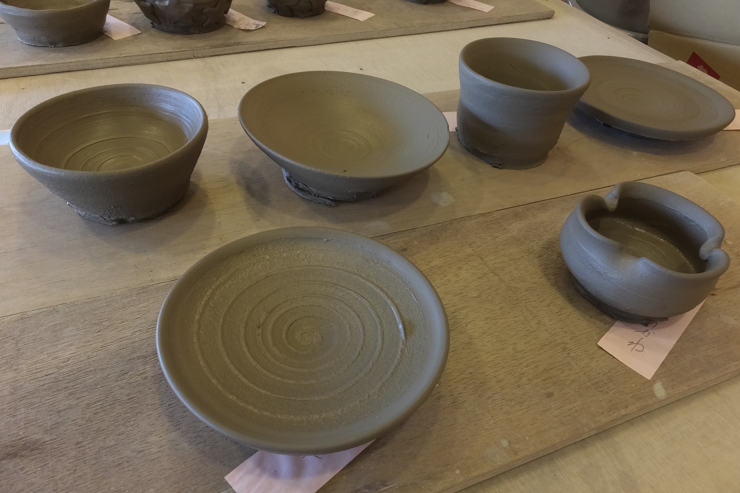 お気に入りの作品を選んで焼き上げます。