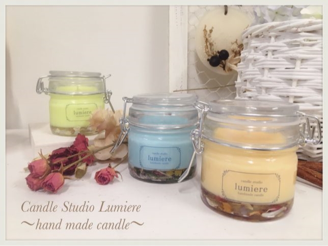 お花とソイワックスの組み合わせ♪ナチュラルなボタニカルソイ