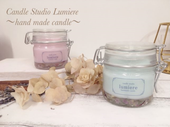 お花とソイワックスの組み合わせ♪ナチュラルなボタニカルソイ