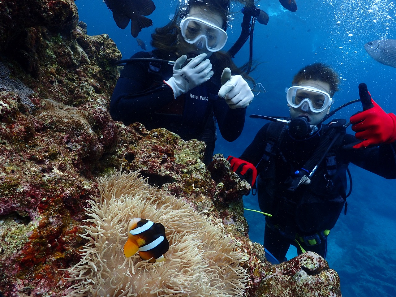 クマノミちゃんと記念撮影☆