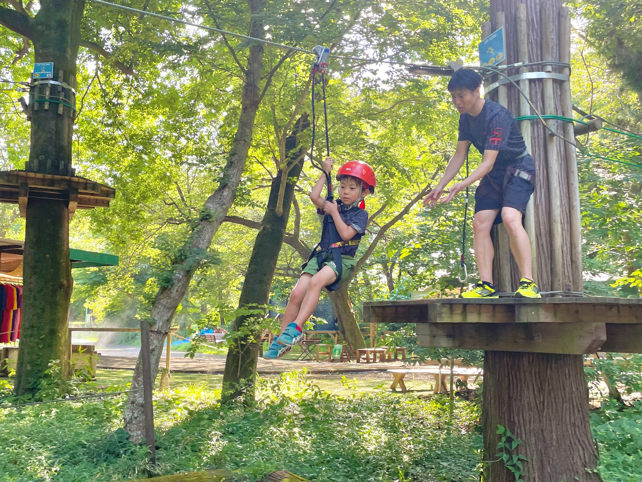 身長110cm~から誰でも参加OK☆キャノピーコース☆80分間コースが周り放題で...