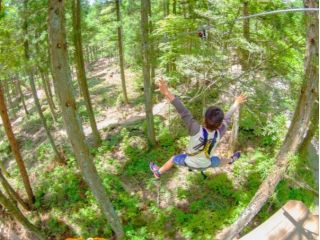 大興奮のジップスライド!