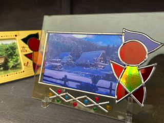 ガラス製のおしゃれなフォトフレーム♪