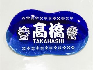 琉球ガラス表札にオリジナルデザイン彫刻体験♪