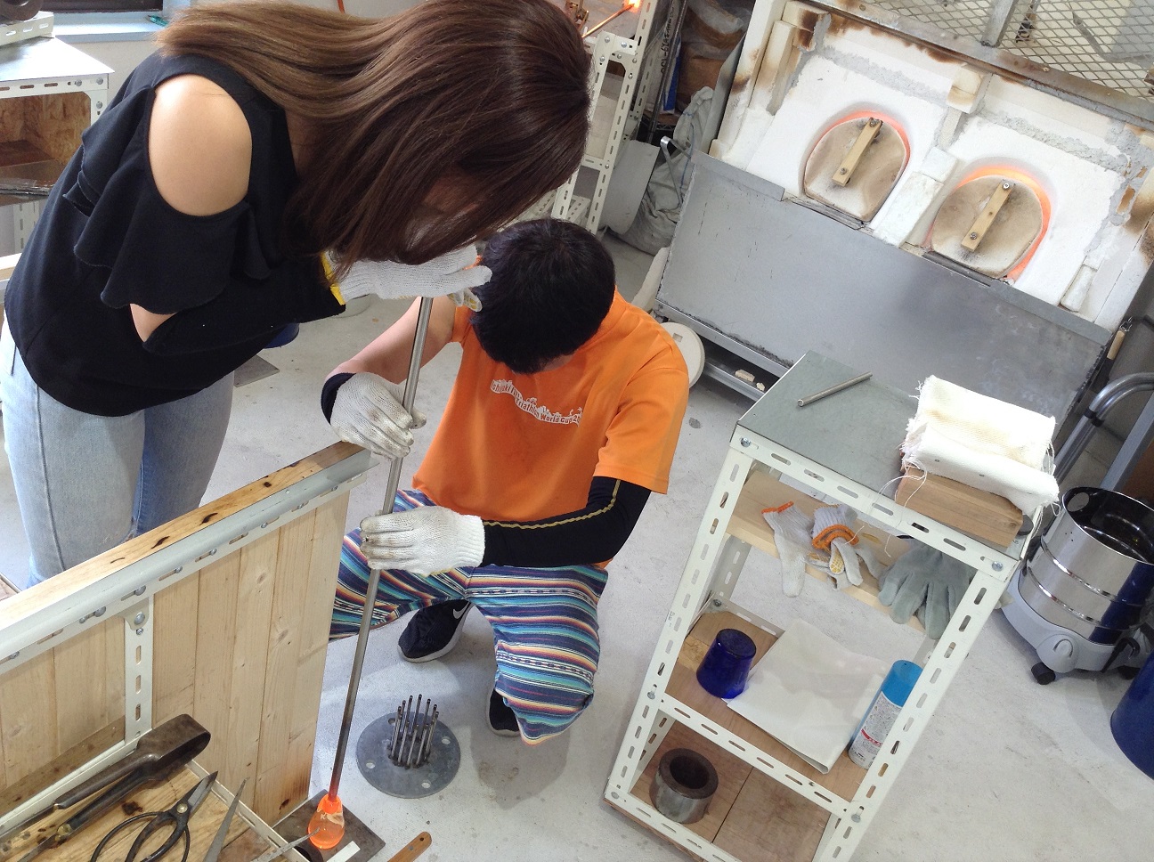 スタッフが補助してくれるので安心