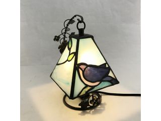 小鳥の4面ランプ(スタンド付き)