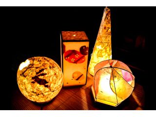 スタンダードコース製作例 本格的な和紙のあかり作りにチャレンジしませんか?