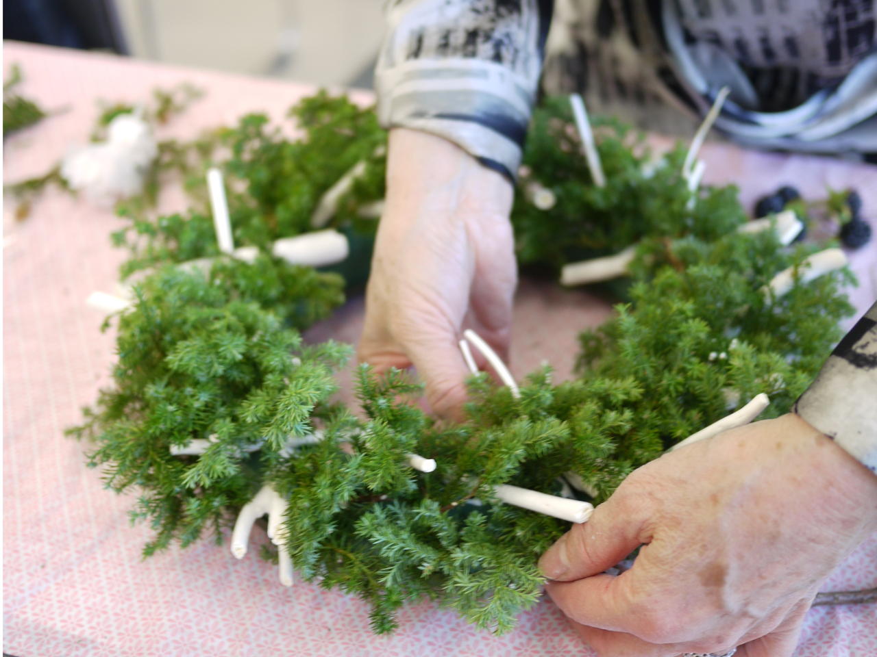 体験中の写真です。