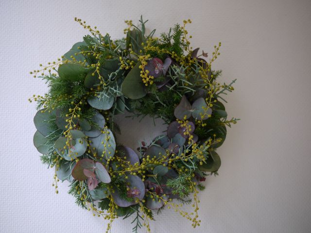 1-9月限定の季節のグリーンリースレッスン