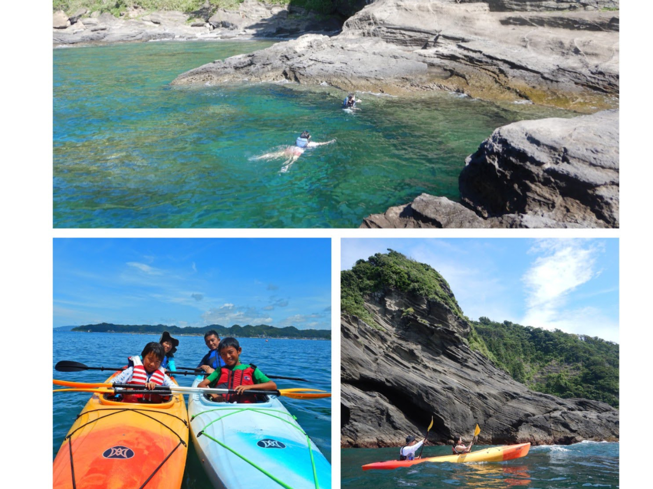 【半日カヤック体験】ご家族、グループにおススメ。安定しているカヤックで気軽に海上...