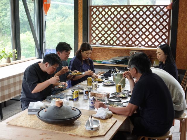 テラス調理体験