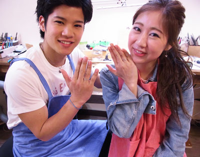 世界にひとつのリングが完成しました♪